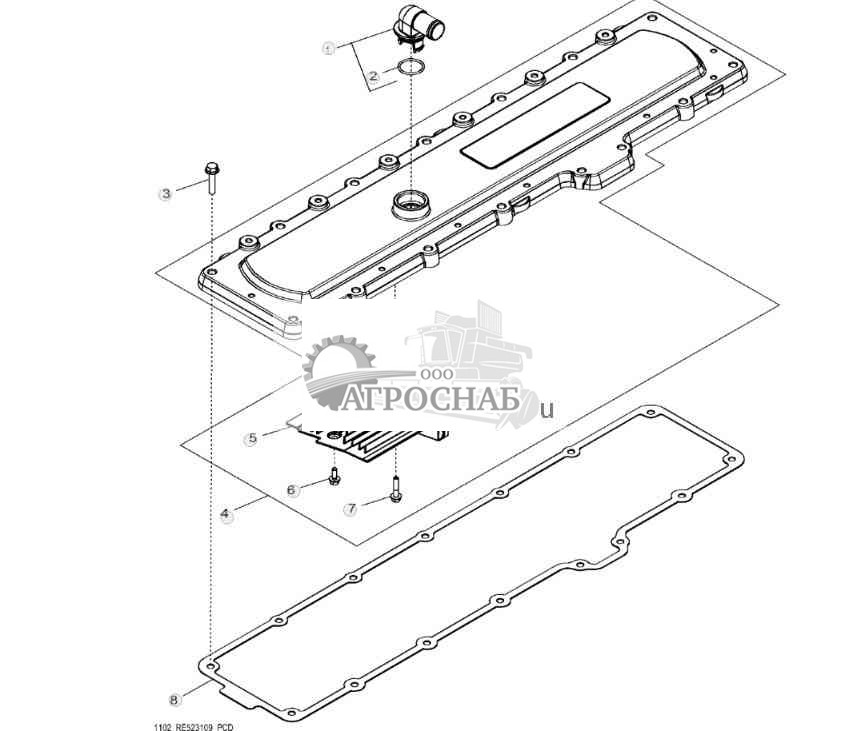 1102 Крышка клапана 